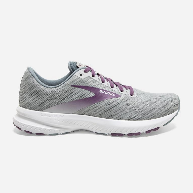 Brooks Launch 7 Womens Road Running Shoes - Antarctica/Lead/Grape - Philippines (381954JHU)